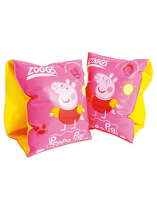 Zoggs Peppa Pig Armbands, Pink/Yellow