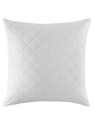 John Lewis & Partners Natural Cotton Quilted Square Pillow Protector