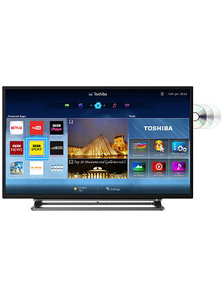 Toshiba 40D3553DB LED HD 1080p Smart TV/DVD Combi, 40" with Freeview HD and Built-In Wi-Fi