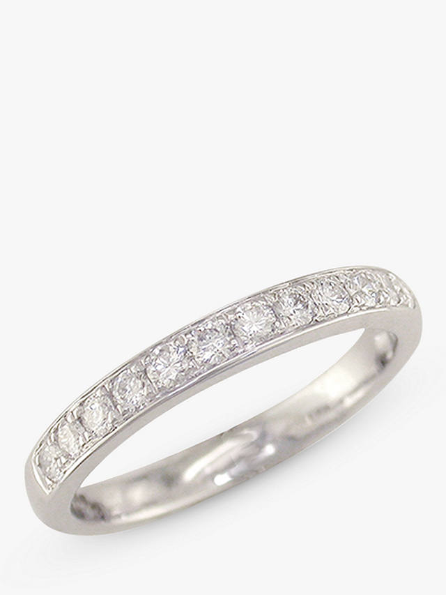 E.W Adams 18ct White Gold Diamond Eternity Ring, White Gold