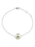 London Road 9ct White Gold Burlington Pearl Bracelet