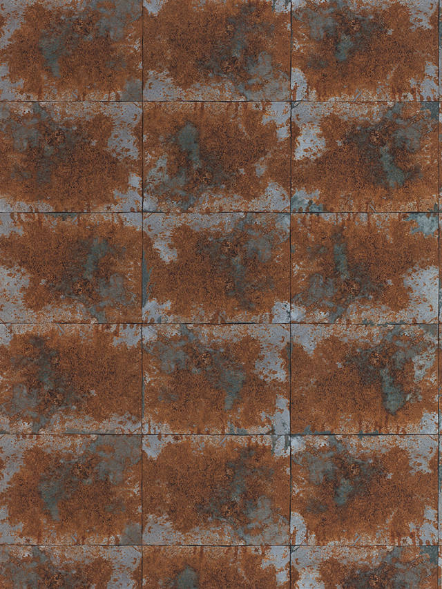 Anthology Oxidise Wallpaper, Copper & Slate, 111157