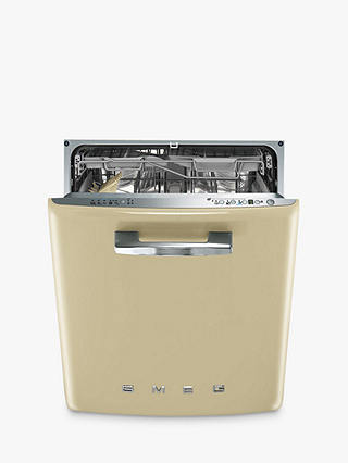 Smeg DI6FABCR Retro Integrated Dishwasher, Cream
