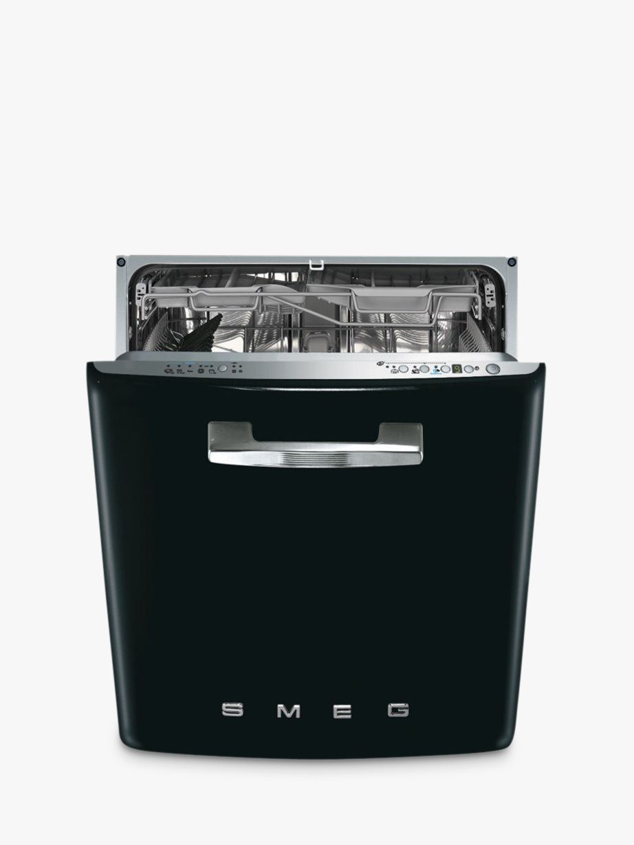 Smeg DI6FABBL Retro Integrated Dishwasher, Black