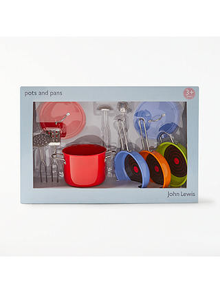 John Lewis & Partners Toy Pots And Pans Set