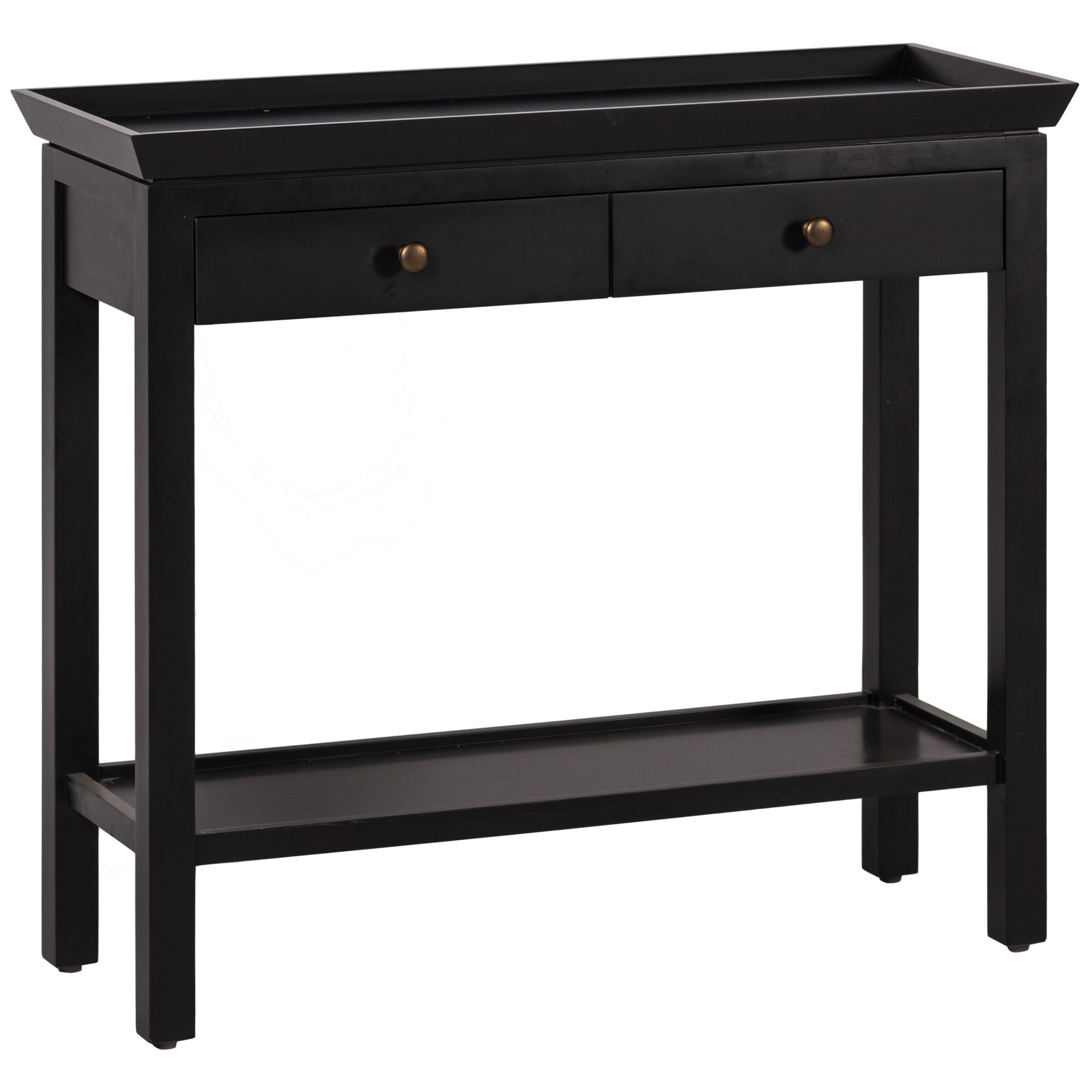 Neptune Aldwych Small Console Table, Warm Black at John Lewis & Partners