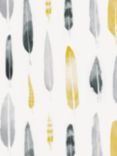 Mini Moderns Feathers Wallpaper, Mustard, AZDPT024MU