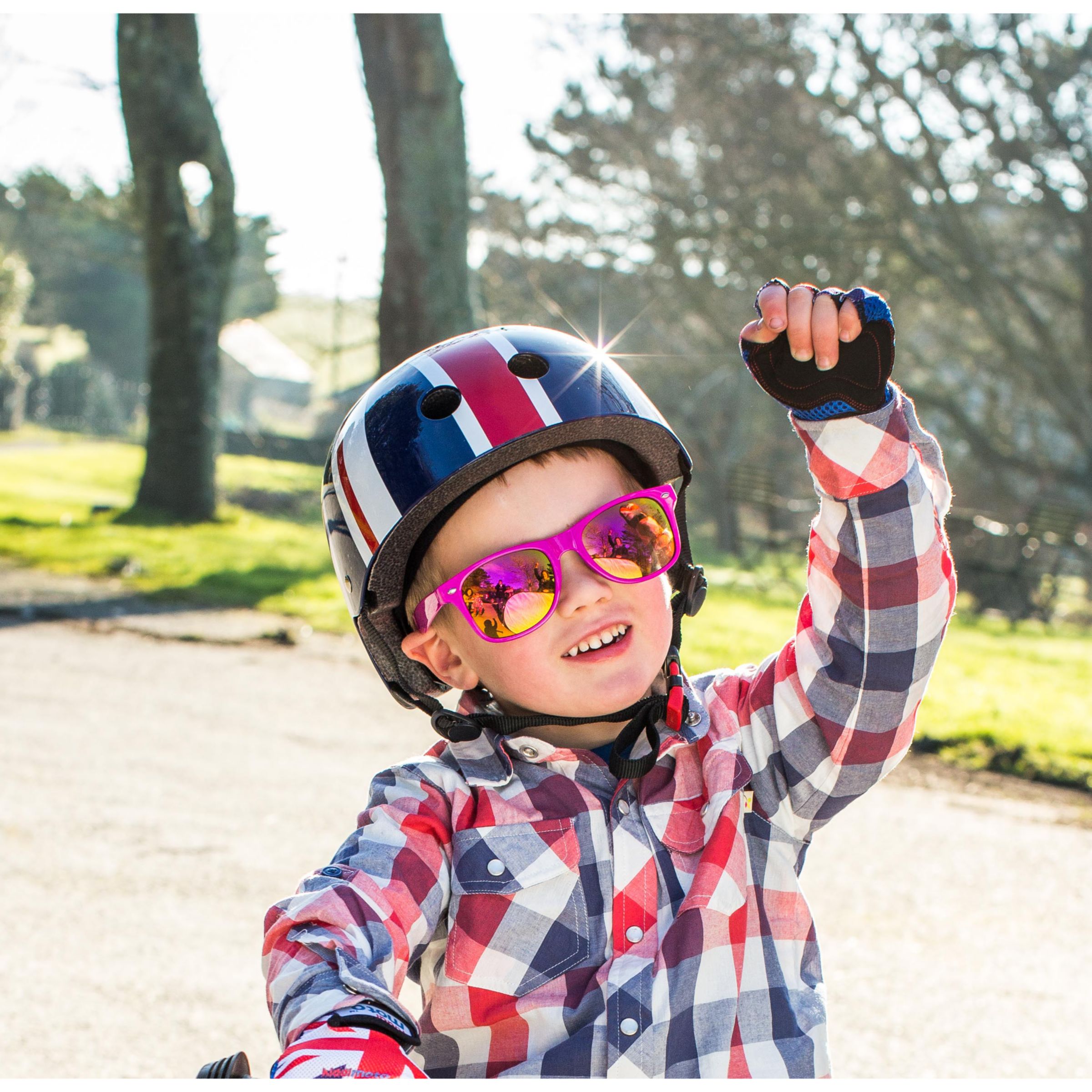 kiddimoto union jack helmet