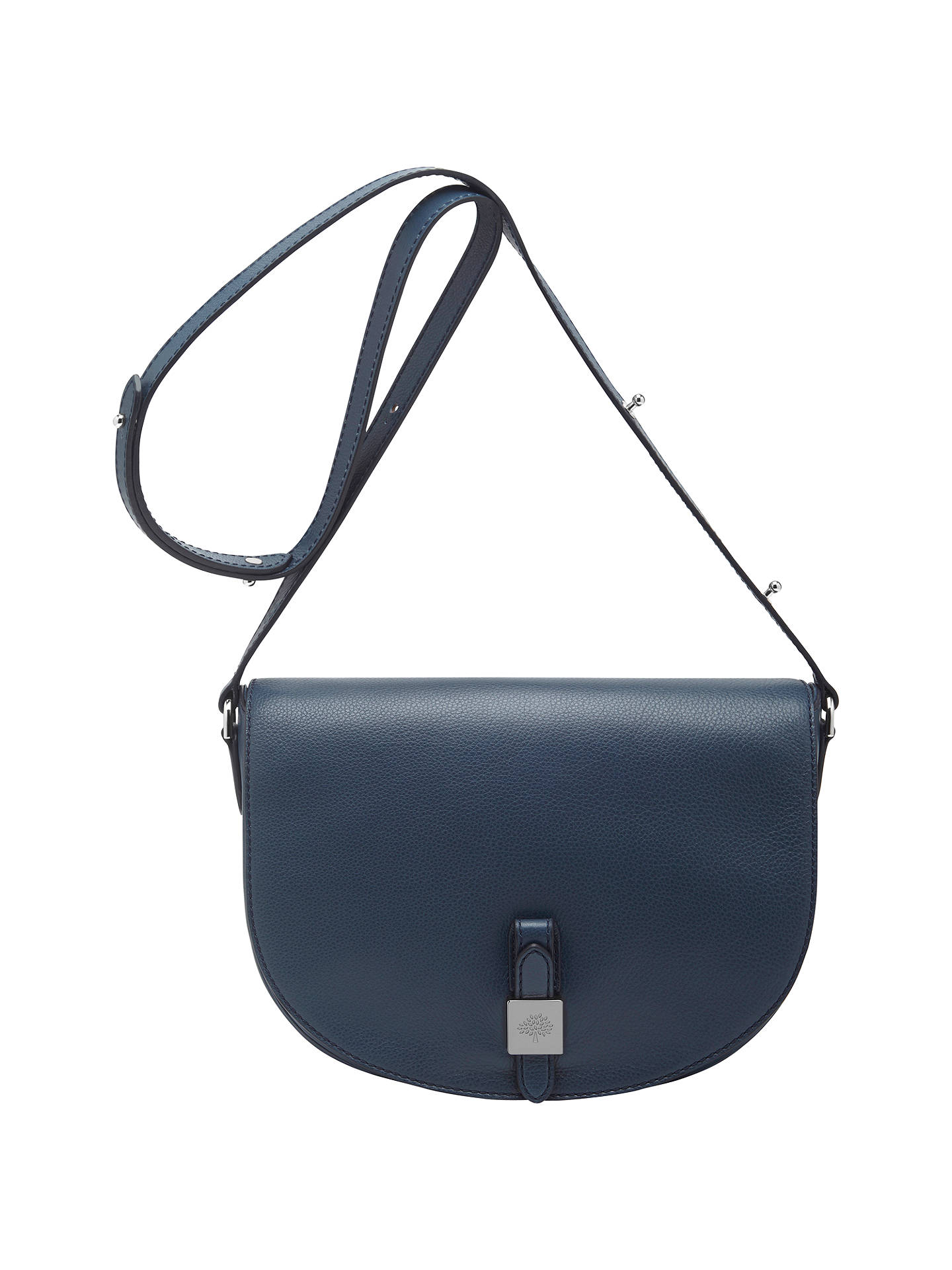 Mulberry Tessie Satchel Soft Small Grain Leather Bag, Regal Blue at ...