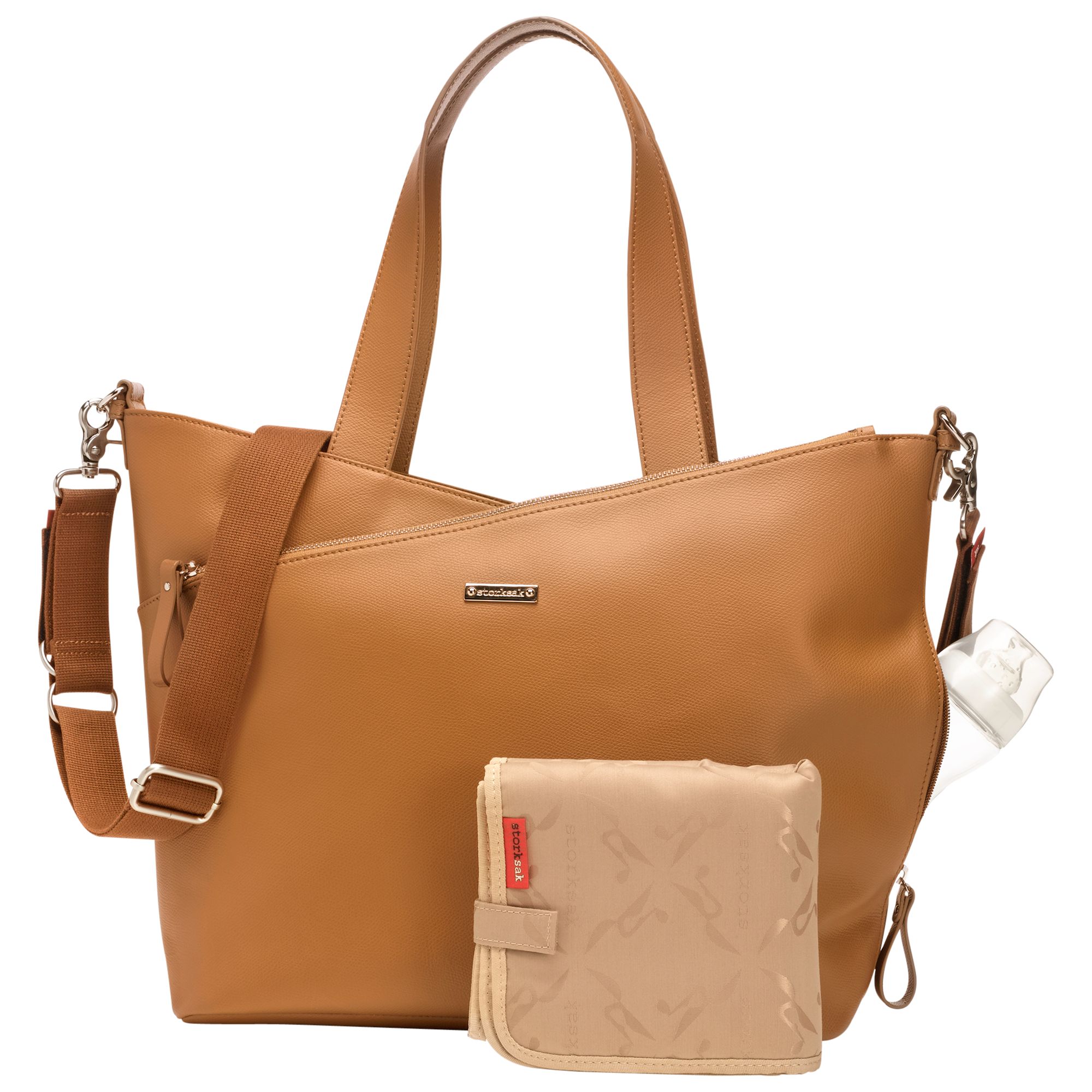 leather baby change bag