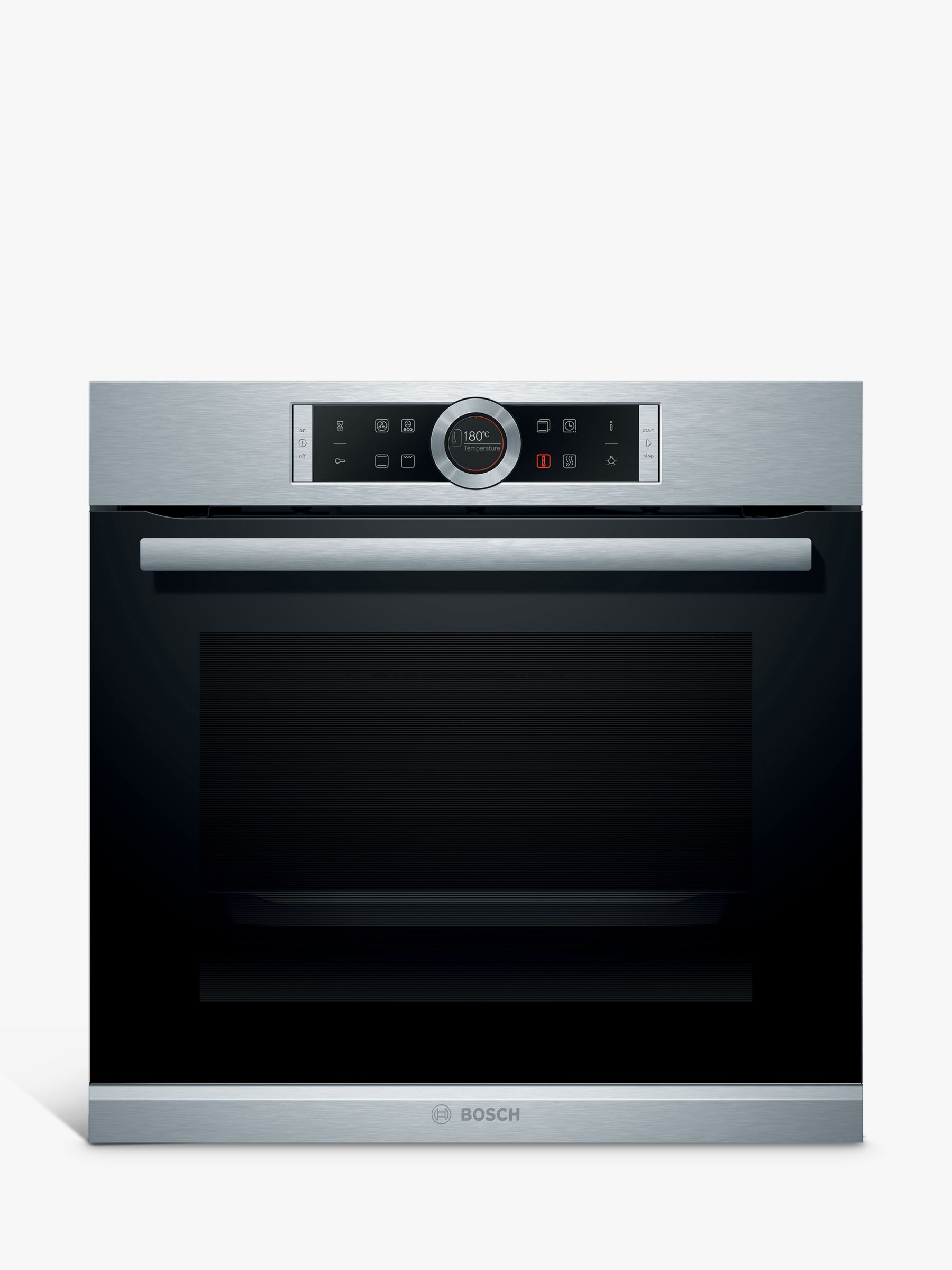 Bosch Serie 8 HBG634BS1B Built In Electric Single Oven, Stainless Steel