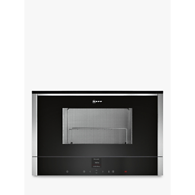 Neff C17GR00N0B Built-In Microwave with Grill, Stainless Steel