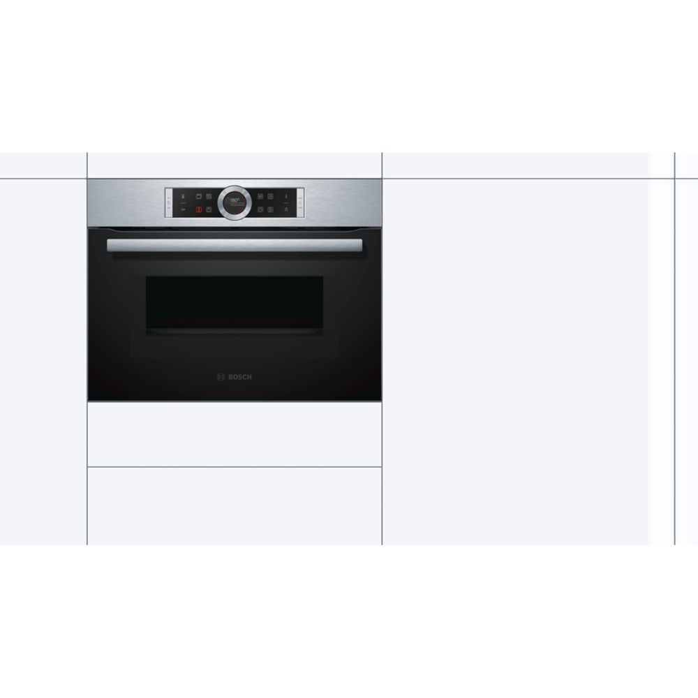 Bosch CMG633BS1B Compact Built-In Combination Microwave Oven, Stainless Steel