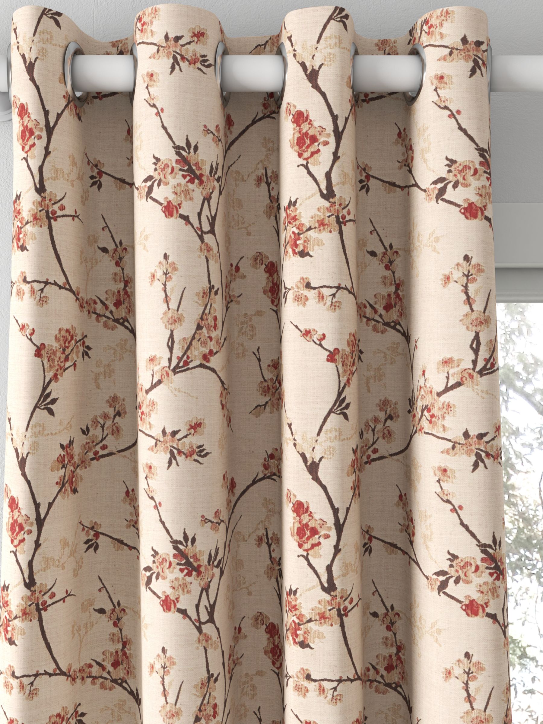John Lewis & Partners Blossom Weave Made to Measure Curtains or Roman