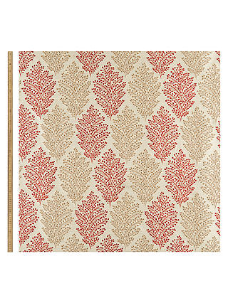 John Lewis & Partners Bracken Leaf Furnishing Fabric, Red