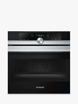 Siemens CM633GBS1B Built-In Compact Oven with Microwave, Stainless Steel / Black