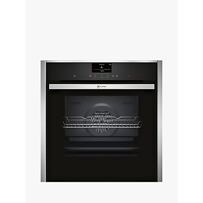 Neff B57CS24N0B Slide and Hide Single Electric Oven, Stainless Steel