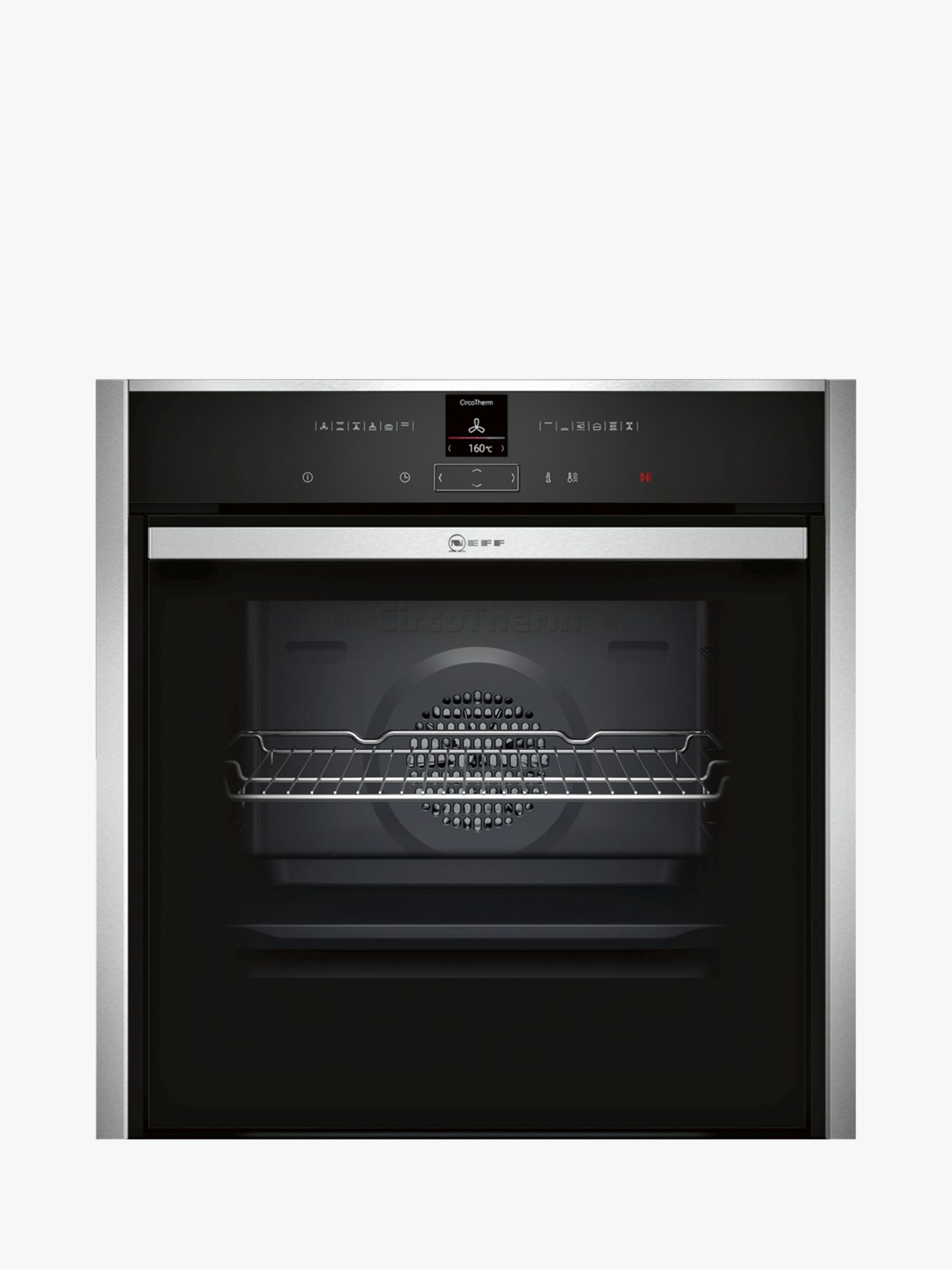 Neff N70 Slide and Hide B47CR32N0B Built In Electric Single Oven, Stainless Steel