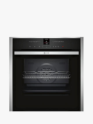 Neff B57VR22N0B Slide and Hide Single Electric Oven, Stainless Steel