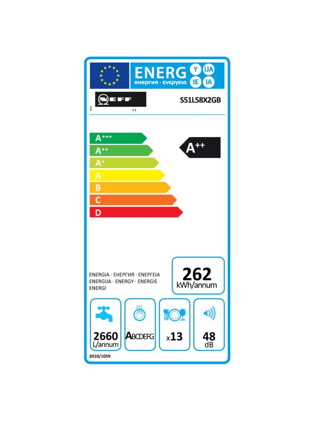 Neff integrated dishwasher model deals s51l58x2gb
