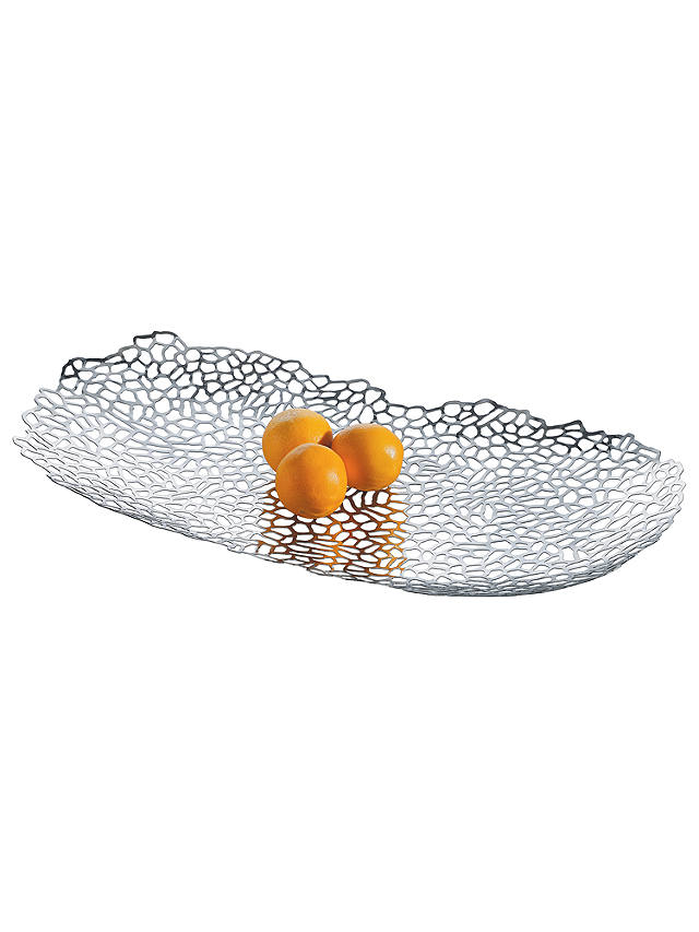 Silver B 34cm 18-10 Alessi Opus Centrepiece in 18/10 Stainless Steel Mirror Polished H 7,5cm L 60cm 