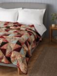John Lewis Patchwork Quilted Bedspread, Ruby