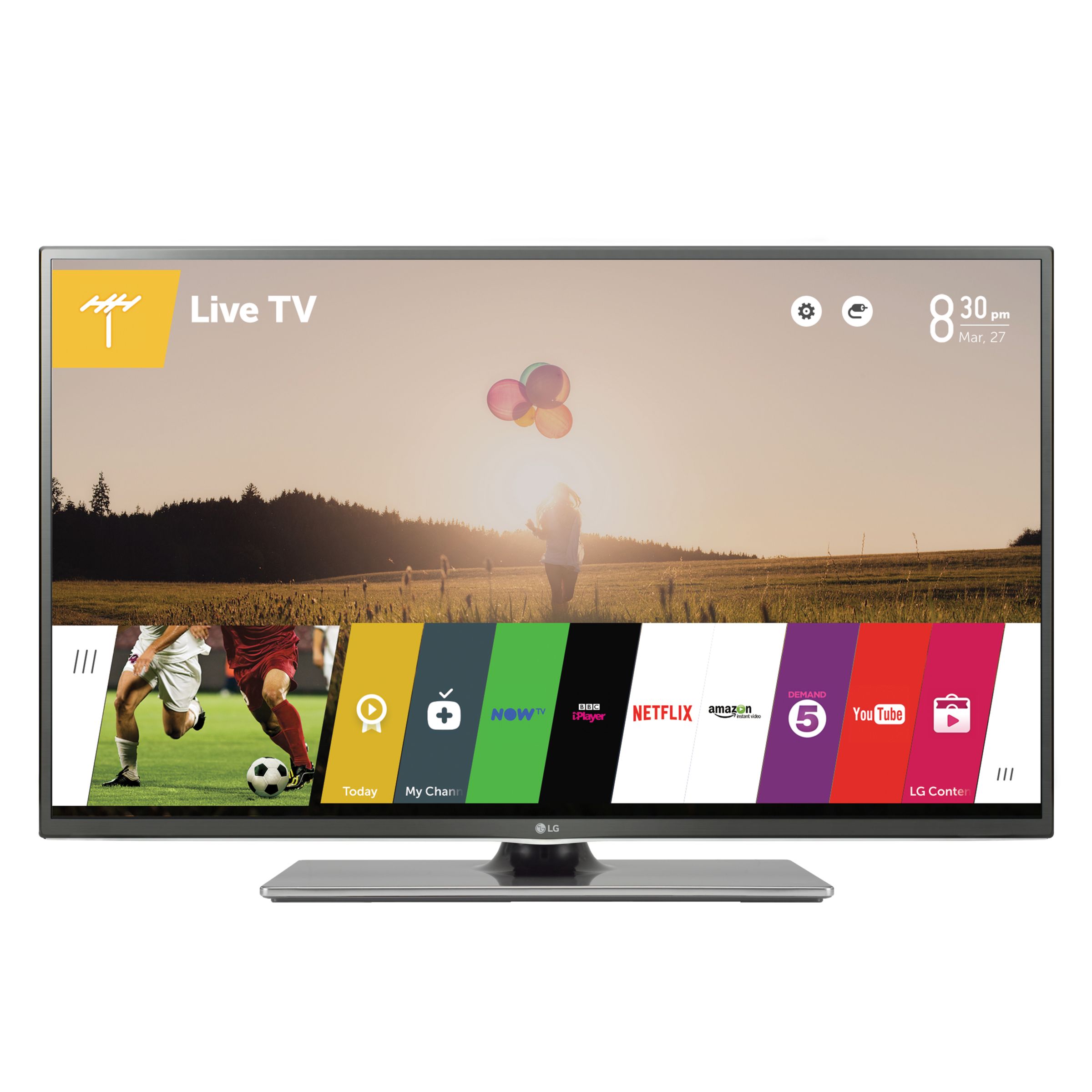 LG 42LF652V LED HD 1080p 3D Smart TV, 42" with Freeview HD, Built-In Wi-Fi & 2x 3D Glasses