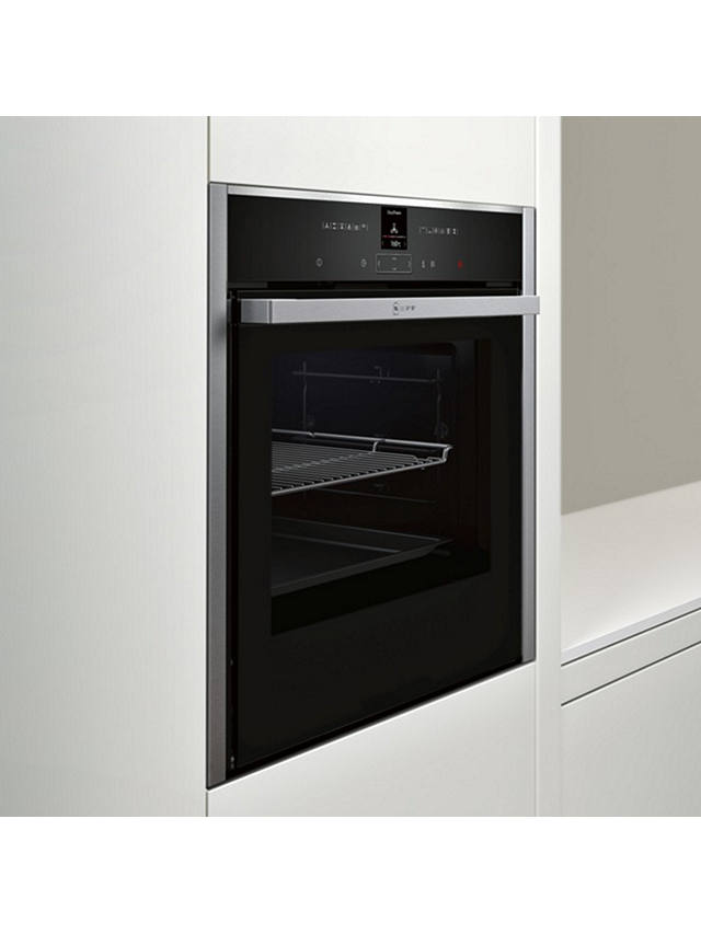 Buy Neff N70 Slide and Hide B57CR22N0B Built In Electric Self Cleaning Single Oven, Stainless Steel Online at johnlewis.com