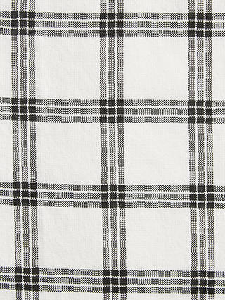 ANYDAY John Lewis & Partners Cotton Tea Towels, Set of 5, Black/White