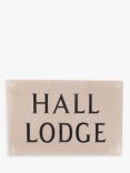 The House Nameplate Company Personalised Portland Stone House Sign, 2 Line, W30.5 x H20cm x D2.5cm