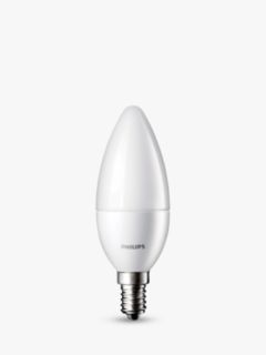 Philip 5W SES LED Candle Light Bulb, Frosted