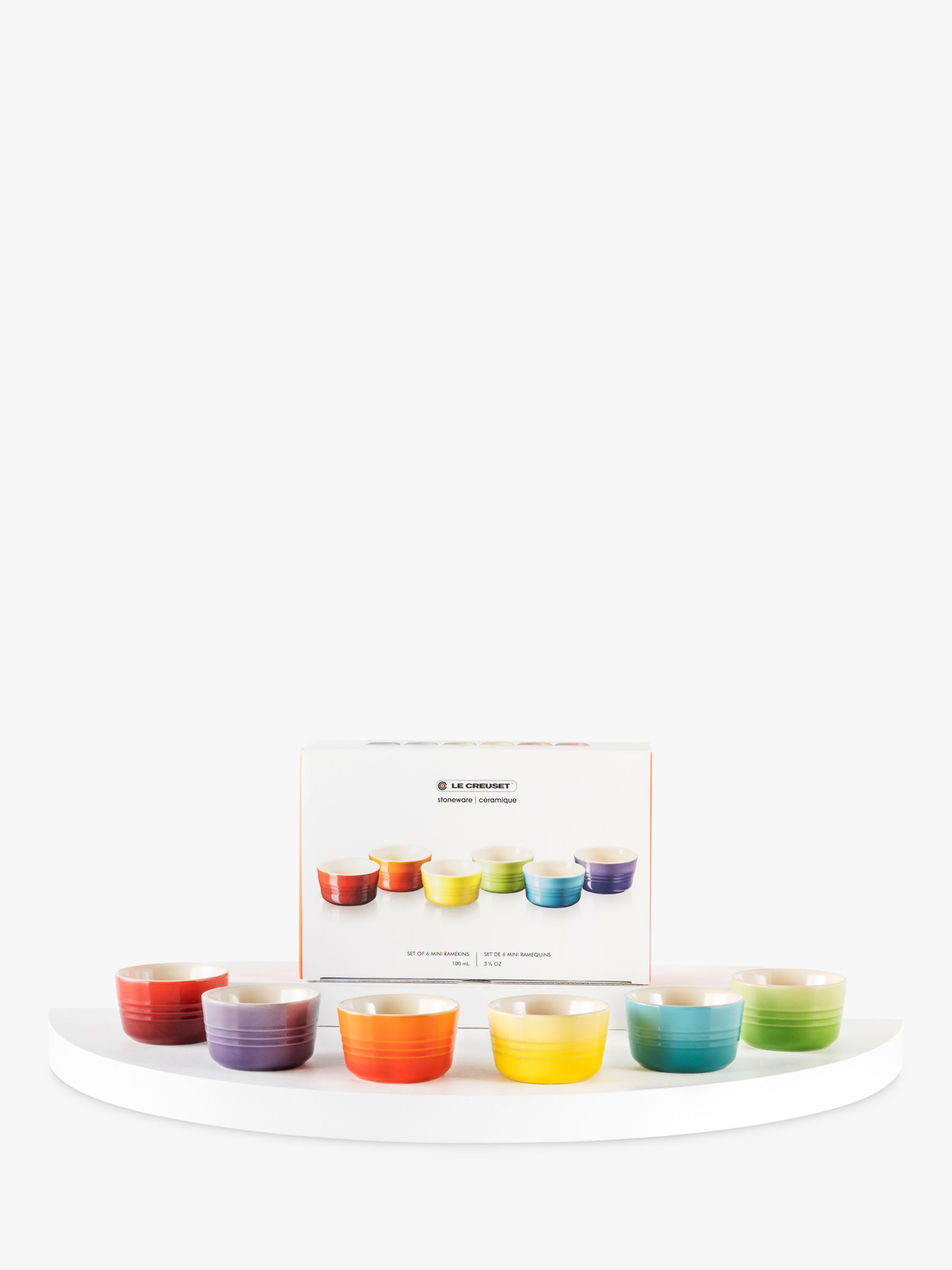 Le Creuset Stoneware Rainbow Mini Ramekins - Set of 6 - Kitchen Smart