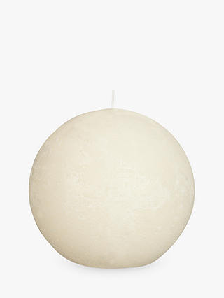 John Lewis & Partners Rustic Effect Ball Candle, W10cm