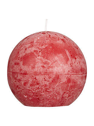 John Lewis & Partners Rustic Effect Ball Candle, W10cm
