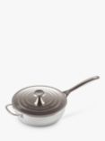 Le Creuset Signature 3-Ply Stainless Steel Non-Stick Chef's Pan & Lid, 24cm