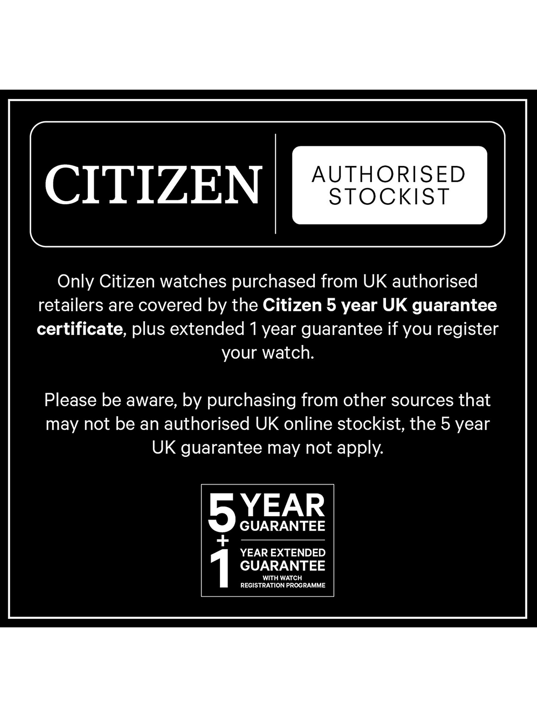 Buy Citizen EW1272-01B Women's Eco-Drive Leather Strap Watch, Brown/White Online at johnlewis.com