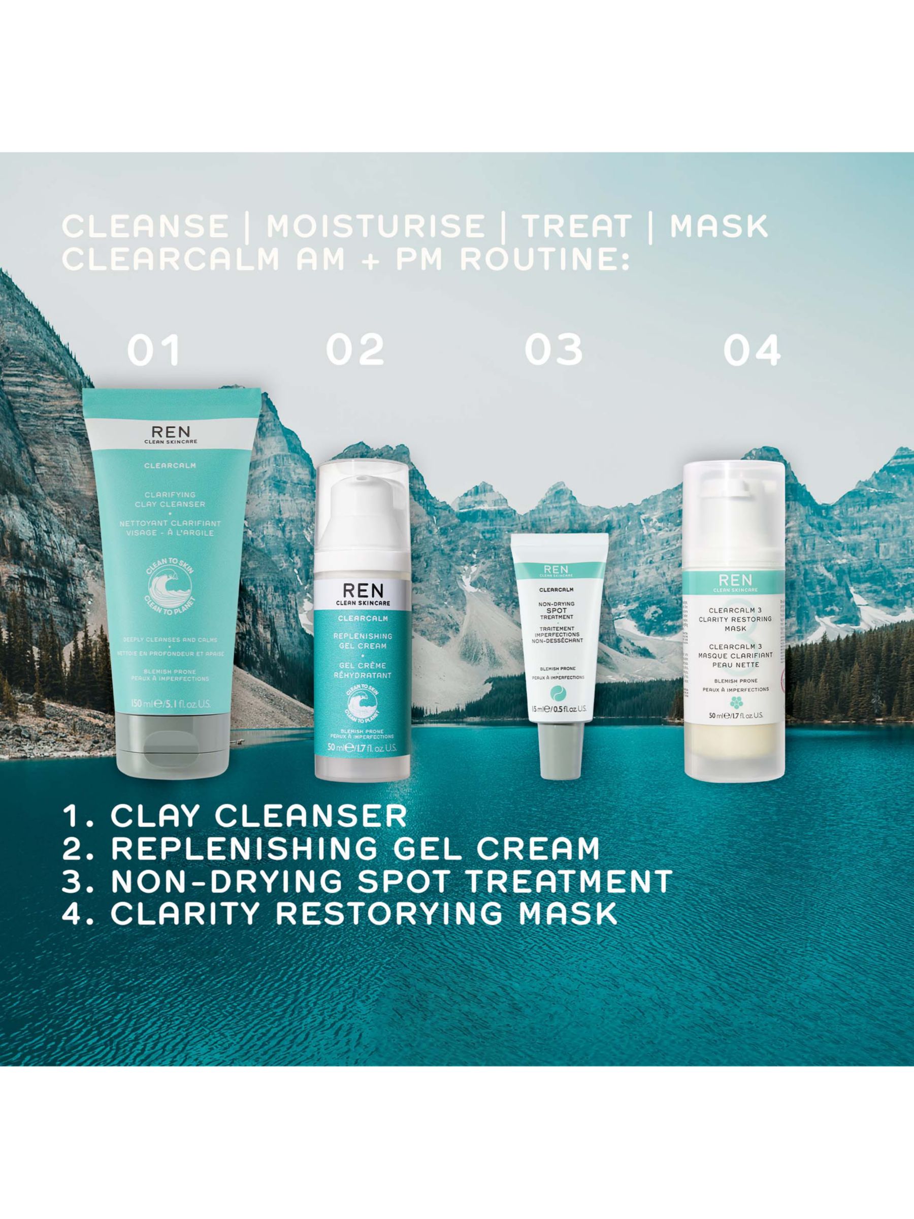 REN Clean Skincare Clarifying Clay Facial Cleanser, 150ml 7