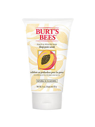 Burt's Bees Peach and Willow Bark Deep Pore Scrub, 110g
