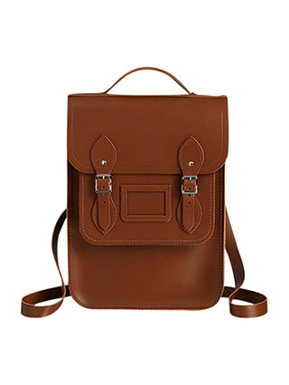 Cambridge Satchel Portrait Leather Backpack, Brown at John Lewis & Partners