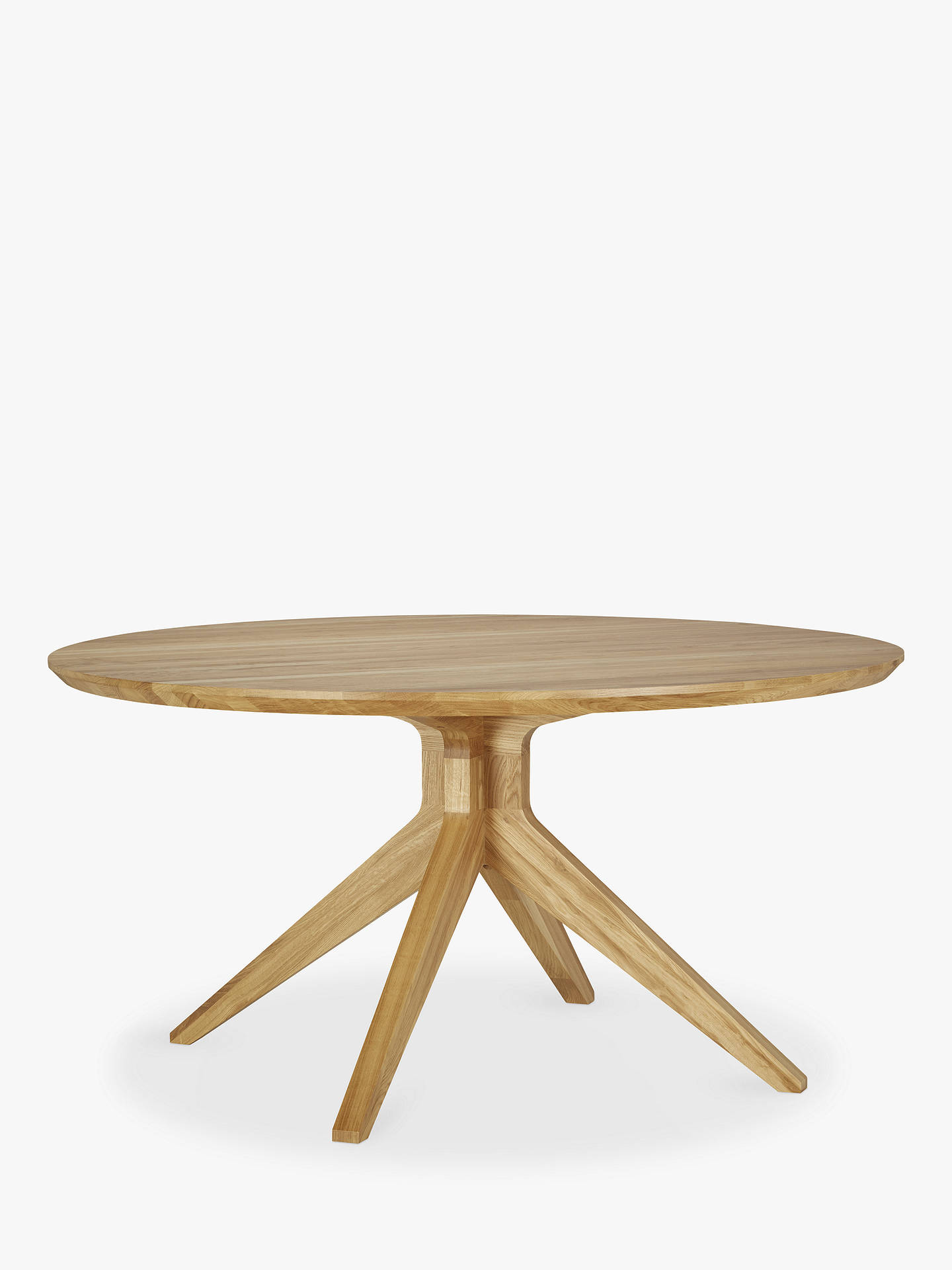 Matthew Hilton For Case Cross 6 Seater Round Dining Table Oak At John Lewis Partners