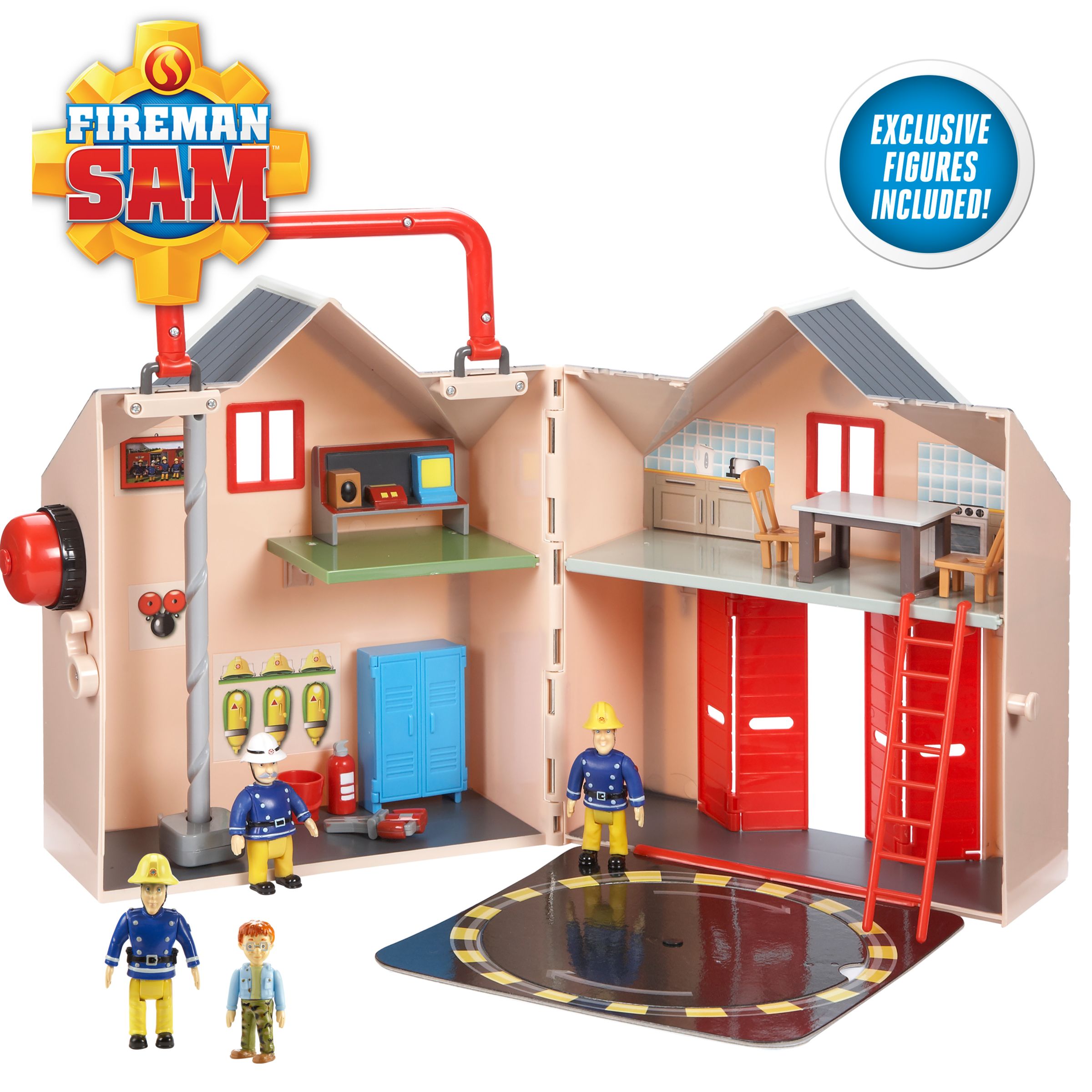 fireman sam fire station playset