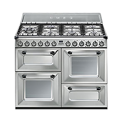 Smeg TR4110X Dual Fuel Range Cooker, Stainless Steel