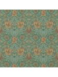 Morris & Co. Honeysuckle & Tulip Wallpaper, Emerald/Russet, DM3W214704
