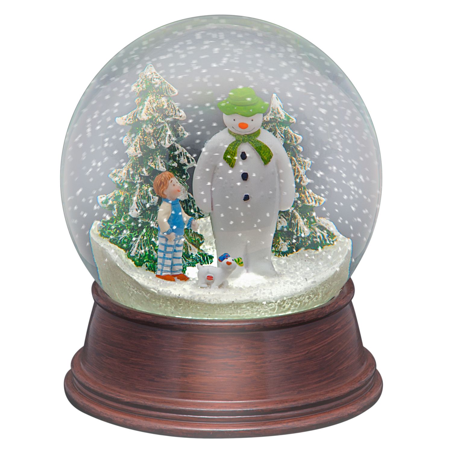 snowman and snowdog light up figures