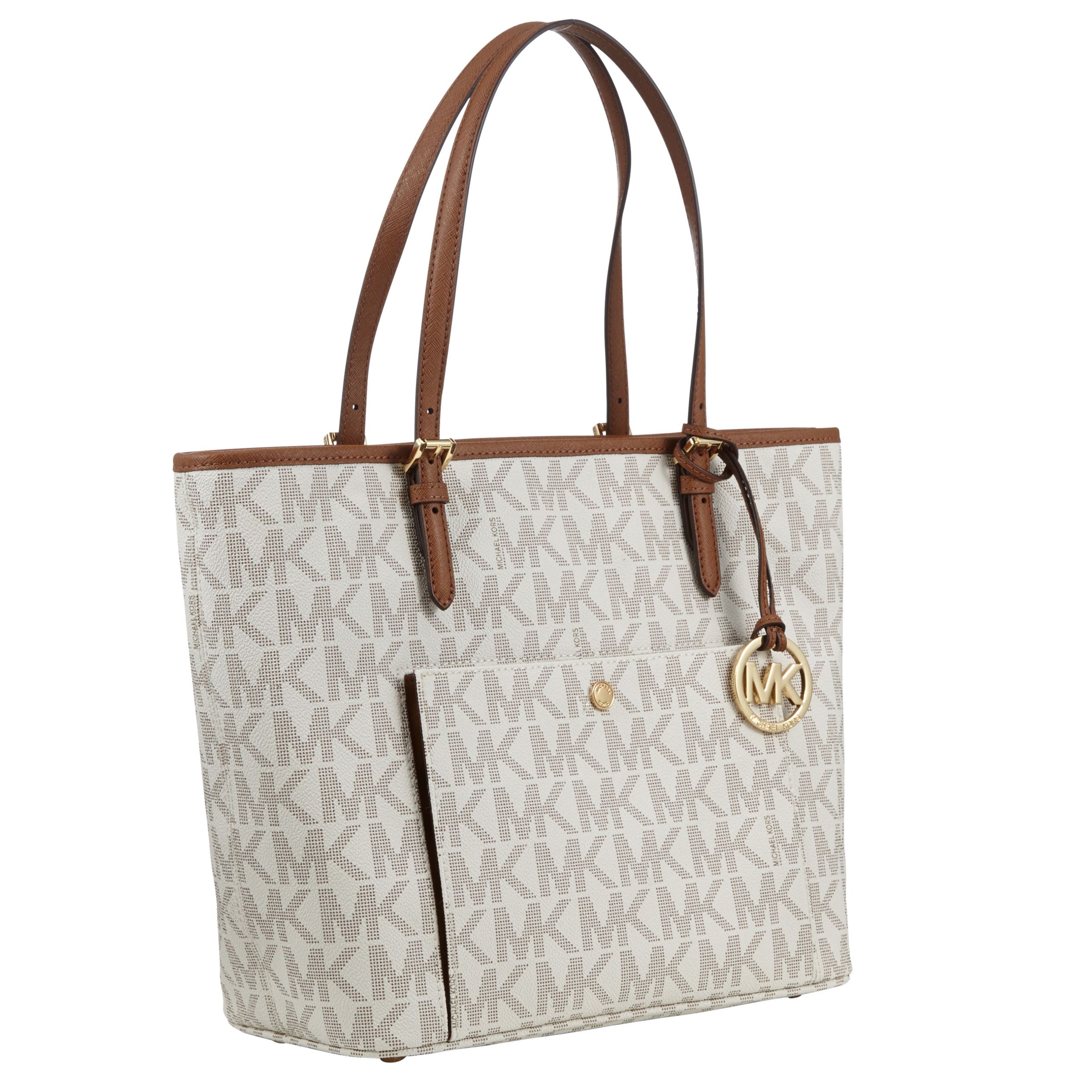 michael kors large snap pocket tote