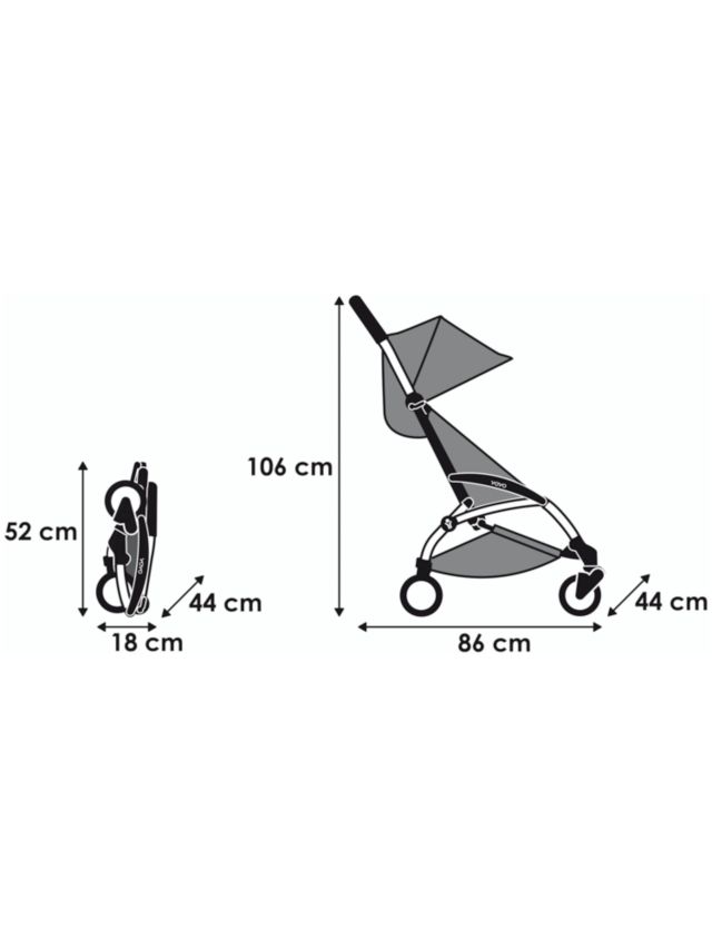 Yoyo 2024 stroller size