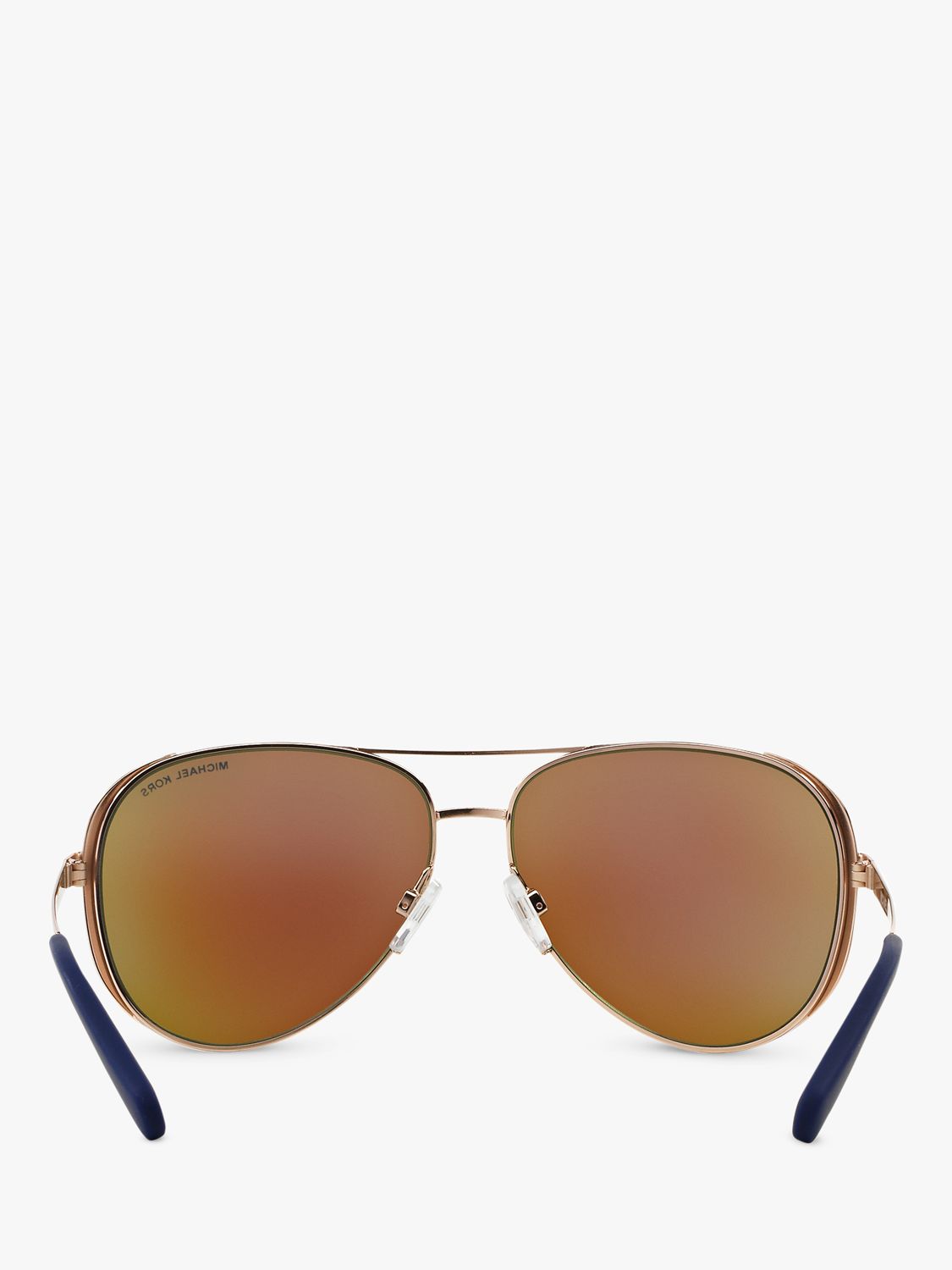 Michael Kors MK5004 Aviator Metal Sunglasses, Pink/Blue at John Lewis &  Partners