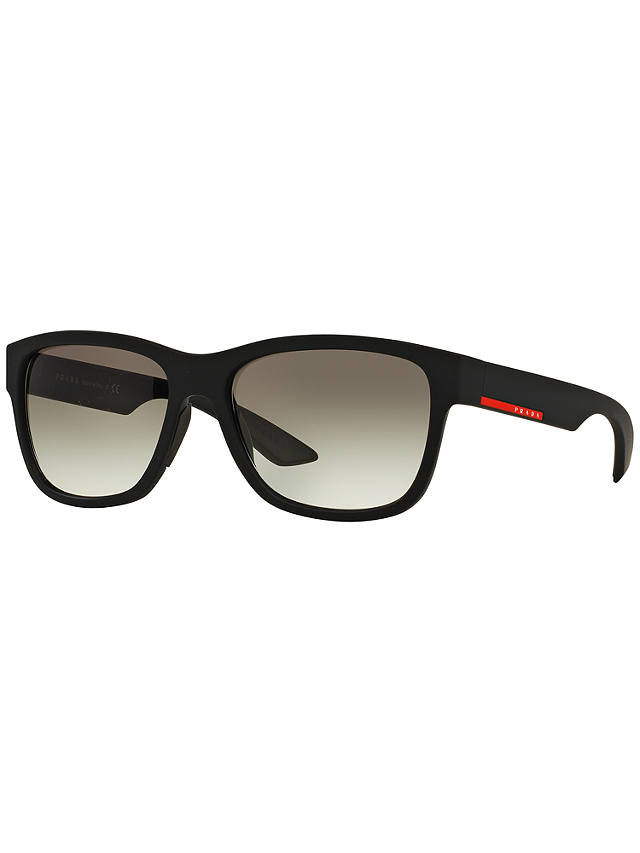 Prada Linea Rossa PS03QS Rectangular Framed Sunglasses, Black