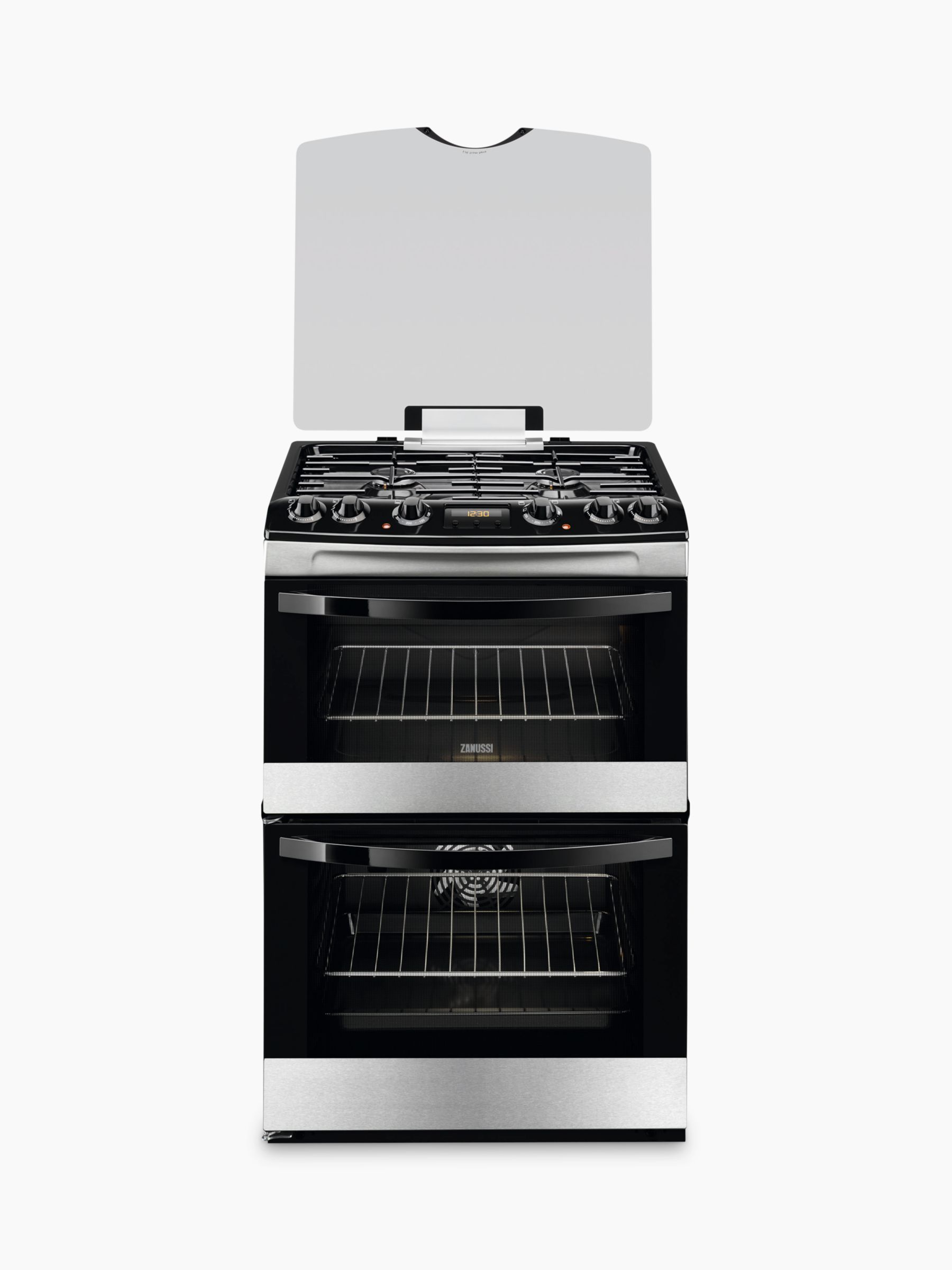 Zanussi ZCK68300X Dual Fuel Cooker, Stainless Steel