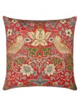 Morris & Co. Strawberry Thief Cushion, Red